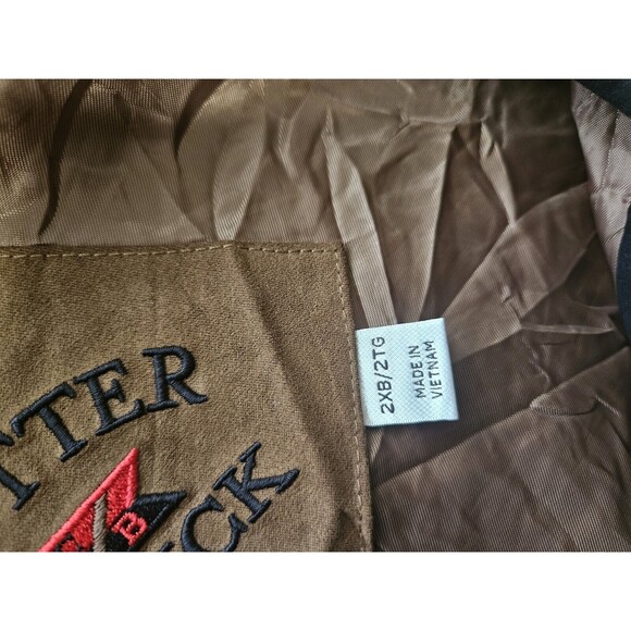 Vintage Cutter Buck Jacket Mens 2XB Brown Khaki Zip Up, Size 2XB - Picture 8 of 11